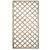 Pannello grigliato legno euro - Pino impregnato cornice mm 45x30 cm 120x180