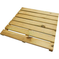 Pavimento legno euro - Pino impregnato 7+3 lamelle cm 50x50 h.mm 24