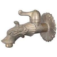 Rubinetto  artistico  a  sfera  leone  domus - Ottone  1/2m