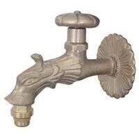 Rubinetto  artistico  a  vite  leone  domus - Ottone  1/2m