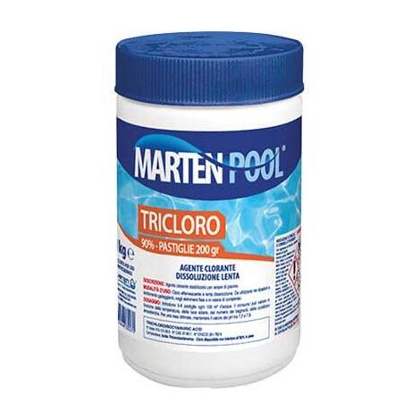 Tricloro  x  piscina  marten - Pastiglie  kg  1=5xgr  200