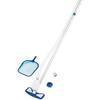Kit pulizia piscina aquaclean 58234 bestway - Scopa+retino+tubo+manico cm 279+adattatori