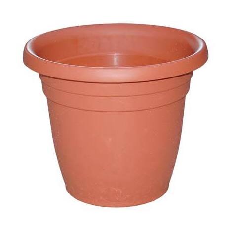 Vaso  tondo  thea  ics - Pp  terracotta  cm  16  h.cm  12