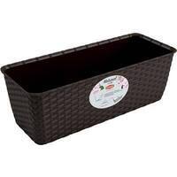 Cassetta  +  riserva  natural  stefanplast - Pp  rattan  moka  cm  40x16  h.cm  13