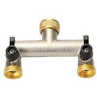 Presa  a  rubinetto  ottone  2  uscite  filettate  effe - 3/4f