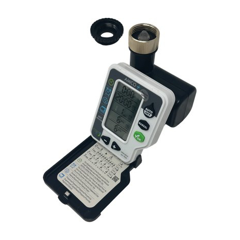 Centralina irrigazione amico +1 metal rain - Innesto rapido 3/4f 2xstilo aa volt 1,5