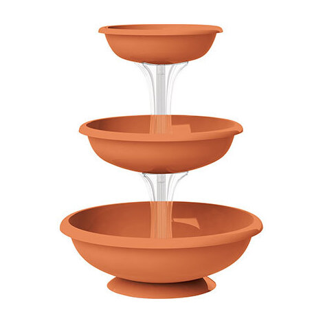 Ciotole  tris  fontana  bama - Pp  terracotta  d.cm  50  h.cm  64