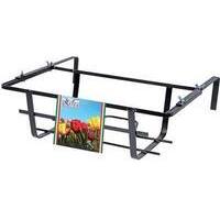 Balconiera  tulipano  regolabile - Ferro  battuto  vern  nero  cm  60x22  h.cm  15