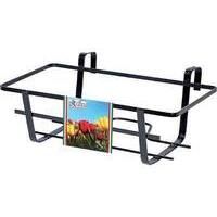 Balconiera  geranio  fissa - Ferro  battuto  vern  nero  cm  60x28  h.cm  18