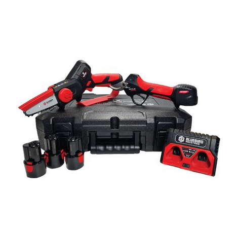 Kit forbice ps23-25 + mini sega cs22-04 bluebird - Volt 12,6x3 ah 2,0 + valigetta