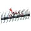 Rastrello  aeratore  doppio  stars - Acciaio  denti  11/21  cm  36  o.mm  26