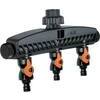 Presa  a  rubinetto  +  3  innesti  rapidi  gf - 3/4f  self  8000-5072