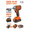 Avvitatore impulsi batteria gp20v 620333 wokin - Volt 20x2 ah 2,0 brushless + borsa