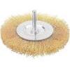 Spazzola acciaio circolare + gambo 771002 wokin - Mm 50 f.mm 0,3