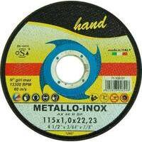 Disco  abrasivo  taglio  ferro  piano  hand - Mm  115x22,2  h.mm  1,0
