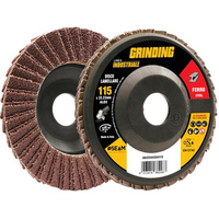 Disco a lamelle radiali corindone industrial - Mm 115x22,2 grana 80