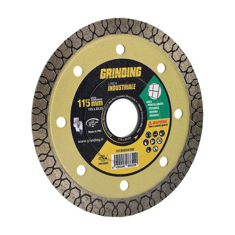 Disco diamantato thin gres industrial grinding - Mm 115x22,2 h.mm 1,2