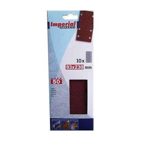 Carta  abrasiva  8  fori  a  fogli  x  bosch  imperial - Mm  93x230  gr    50  cf=pz  10