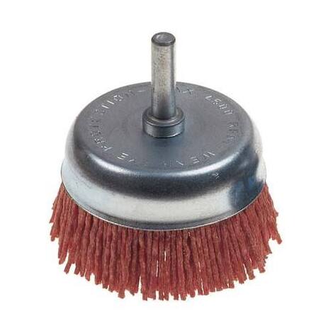 Spazzola  fibra  a  tazza  +  gambo  pg - 497.25  mm    50  grana    80  g.mm  6