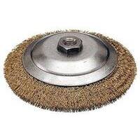 Spazzola  acciaio  conica  +  filetto  cebo - Mm    90  f.m14