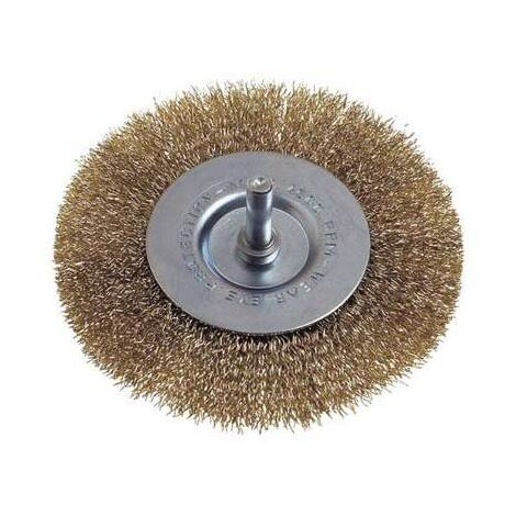 Spazzola  acciaio  circolare  +  gambo  pg - 468.50  mm    40  g.mm  6x25