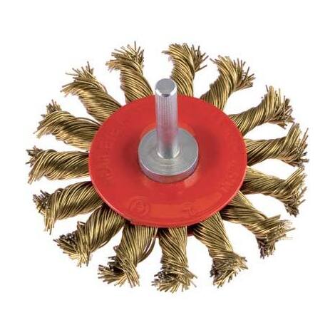 Spazzola  acciaio  ritorto  circolare  +  gambo  pg - 475.65  mm    75  g.mm  6x25