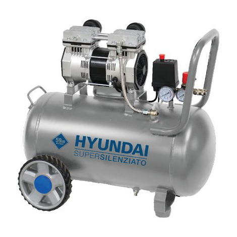 Compressore ac silenziato 65703 hyundai - Secco lt 50 hp 1,5