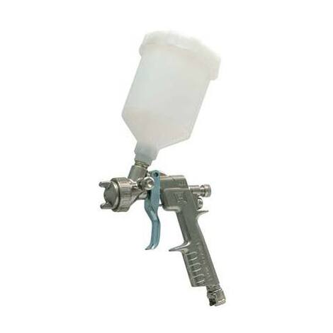 Aerografo  ac  +  serbatoio  nylon  superiore  ani - Lt  0,5  ugello  mm  1,5  attacco  dado  capettato