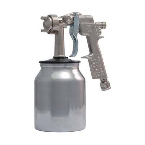Aerografo  ac  +  serbatoio  alluminio  inferiore  ani - Lt  1,0  ugello  mm  1,8  attacco  dado  capettato