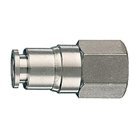 Raccordo  dritto  auto  filetto  femmina  ac  50/a  f  ani - Mm    8x1/4f