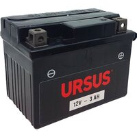 Batteria moto agm tx4l ursus - Ah 3 spunto 40a mm 114x71 h.mm 86