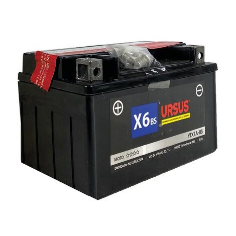 Batteria moto agm tx7a ursus - Ah 6 spunto 105a mm 150x87 h.mm 94