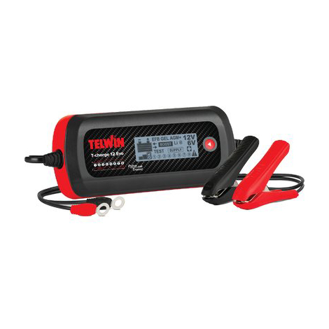 Caricabatteria t-charge 12 evo new telwin - Volt 6/12 + litio ah 2/70