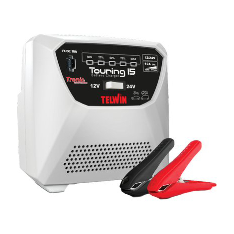 Caricabatteria touring 15 new telwin - Volt 12/24 ah 50-30/155-55
