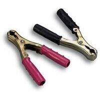 Pinza x cavo batteria auto hand - Rosso/nero a 80 mm 140 cf=pz 2