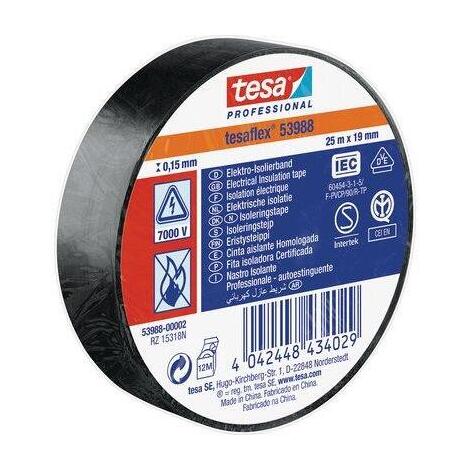 Nastro pvc isolante imq tesa - Nero mm 19 ml 25