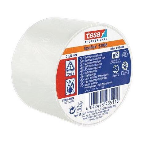 Nastro pvc isolante imq tesa - Bianco mm 50 ml 25