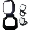 Proiettore led cob oyster luce quadra - Ricaric 2000 lumen cm 10,8x13,8 h.cm 4,3 + magnete