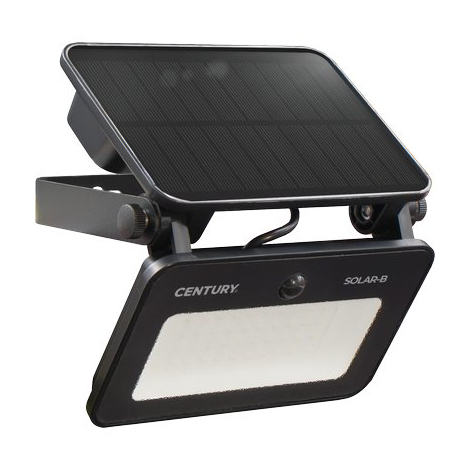 Proiettore led solare solar-b 1s century - Volt 3,7 ah 7,2 w 8 rgb ln 800 ip65 + 1 sensore