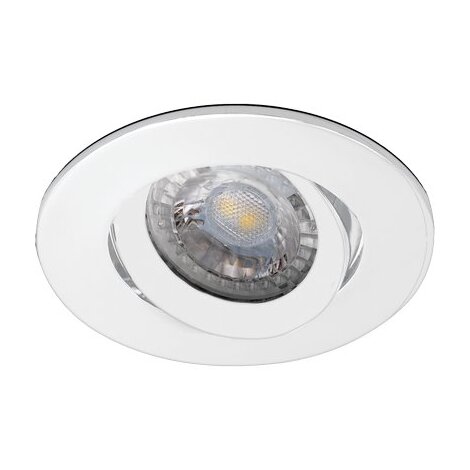Faretto incasso tondo klak century - Alluminio bianco mm 90 orientabile