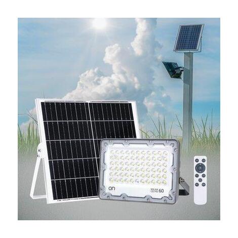 Proiettore  led  solar  pro - 60  naturale  ip65  mah  10000  lumen  1200