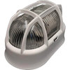 Plafoniera ppl + vetro ovale + griglia - Bianco volt 230 w max 60 e27 cm 10,5x18,5 h.cm10,8