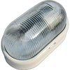 Plafoniera ppl + vetro ovale - Bianco volt 230 w max 60 e27 cm 10,5x18,5 h.cm 9,5
