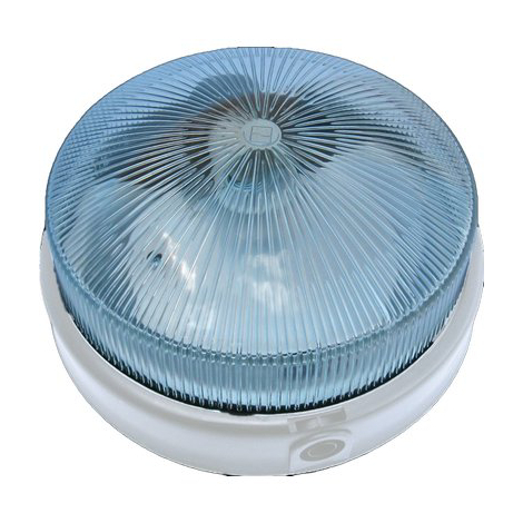 Plafoniera ppl + vetro tonda - Bianco volt 230 w max 60 e27 cm 23 h.cm 10