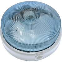Plafoniera ppl + vetro tonda - Bianco volt 230 w max 60 e27 cm 23 h.cm 10