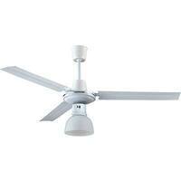 Ventilatore  da  soffitto  industrial  +  luce  effe - Bianco  volt  230  watt  65  cm  120  vel  5  +  inv