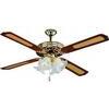 Ventilatore  da  soffitto  country  effe - Noce  volt  230  watt  70  cm  130  vel  3  +  4  luci  +  inv