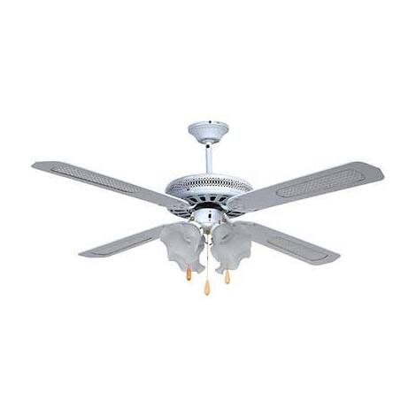Ventilatore  da  soffitto  country  effe - Bianco  volt  230  watt  70  cm  130  vel  3  +4  luci  +  inv