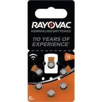 Pila  apparecchio  acustico  rayovac  13  varta - Arancio  cf=pz  6