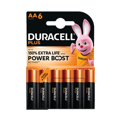 Pila stilo aa plus power boost duracell - Alcalina volt 1,5 cf=pz 6